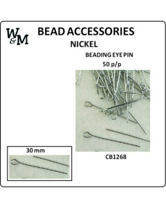 BEADING EYE PIN 30mm Nickel...