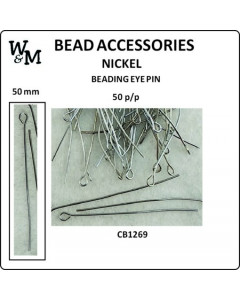 BEADING EYE PIN 50mm Nickel...