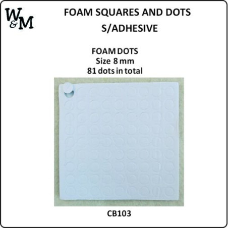 FOAM DOTS S/Adhesive 8mm x 81