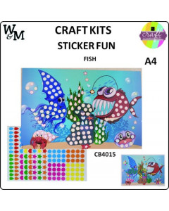 Craft Kit Sticker Fun FISH A4