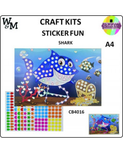 Craft Kit Sticker Fun SHARK A4