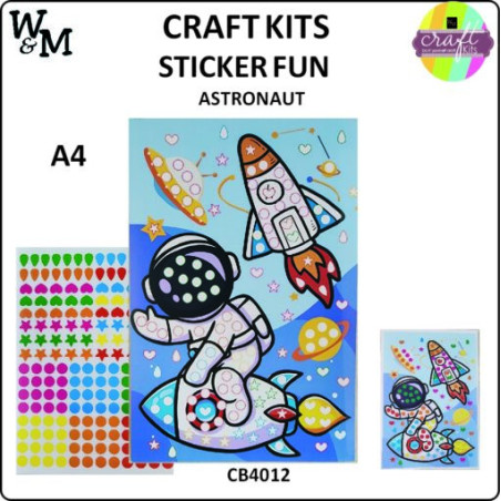 Craft Kit Sticker Fun ASTRONAUT A4