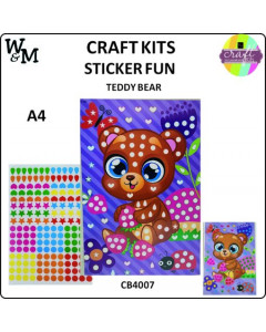 Craft Kit Sticker Fun TEDDY...