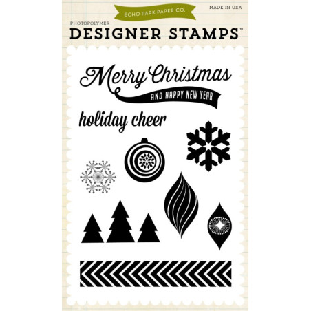 Echo Park Clear Stamp - Holiday Cheer