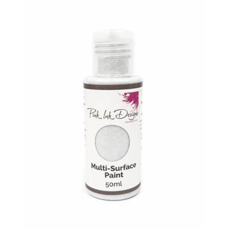 Pink Ink Designs Multi Surface Paint 50ml - Silver Shine Sparkle