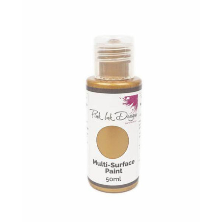 Pink Ink Designs Multi Surface Paint 50ml - Vintage Gold Lustre