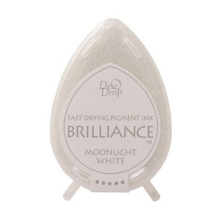 Tsukineko Brilliance Dewdrop Ink Pad - Moonlight White