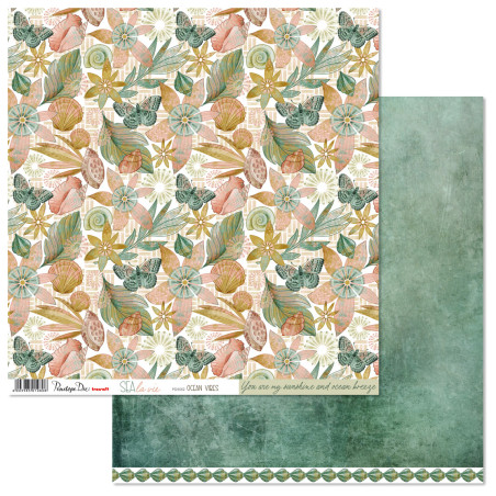 Penelope Dee Sea la Vie 12 x 12 Scrapbook Paper - Ocean Vibes