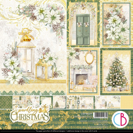 Ciao Bella 12 x 12 Paper Pack Sparkling Christmas