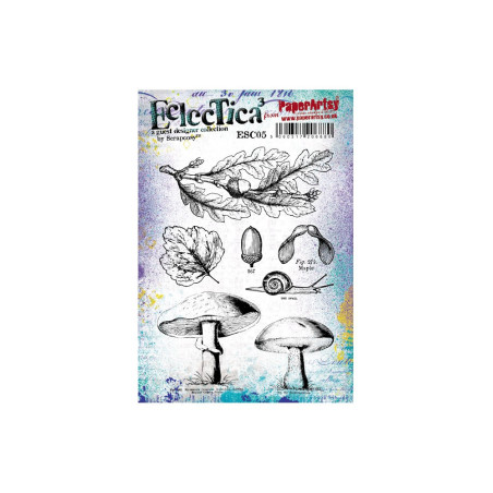 Paper Artsy Cling Stamp -  Scrapcosy 05 A5 set, trimmed, on EZ