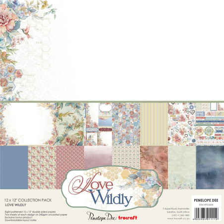 Penelope Dee 12X12 Paper Pack - Love Wildly