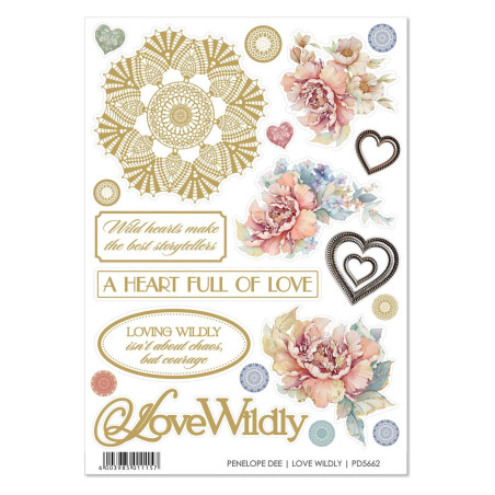 Penelope Dee Love Wildly Paper Stickers
