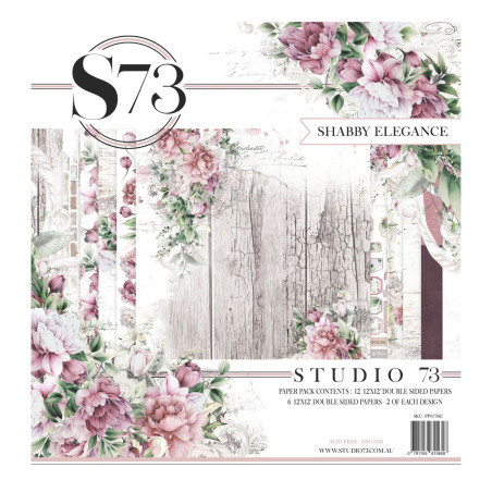 Celebr8 S73 12X12 Paper Pack - Shabby Elegance