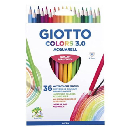 Giotto Colors 3.0 Acquarell Colour Pencils 36 piece