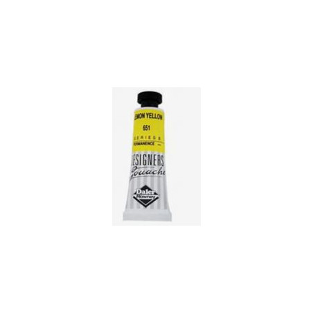Daler Rowney Designers Gouache 15ml- Lemon Yellow 651