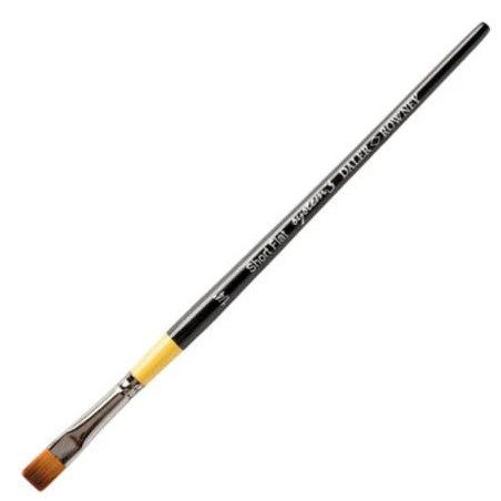 Daler-Rowney System3 - Short Handled Flat Brush- SY55- 1/4"