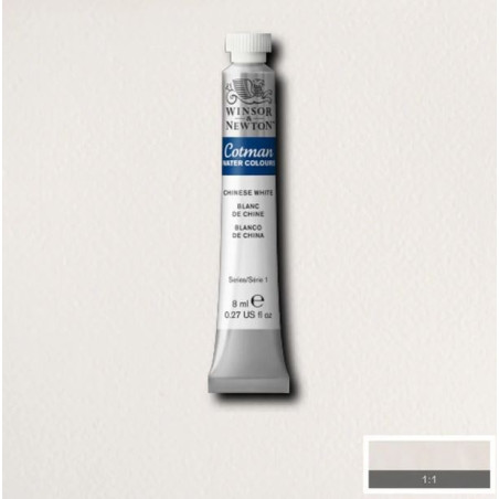 Winsor & Newton Cotman Watercolour Tubes 8ml- Chinese White 150