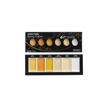 Gansai Tambi Watercolour Starry Colors Set 6piece