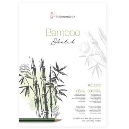 Hahnemühle Bamboo Sketch Pad 105gsm, 30 sheets (Natural Line) -A3