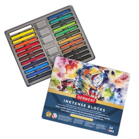 Derwent Inktense Blocks 24pc Tin
