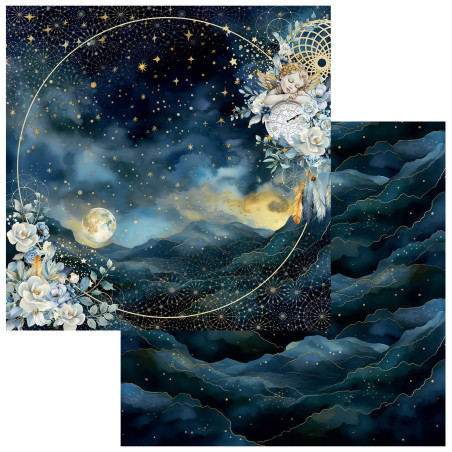 49 and Market Starlight Dreams 12 x 12 Scrapbook Paper- Fantastical