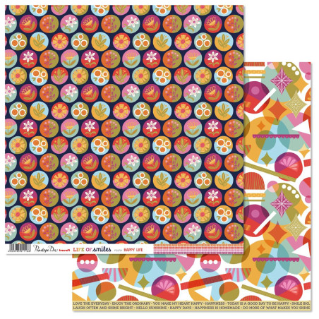 Penelope Dee Life of Smiles 12x 12 Paper - Happy Life