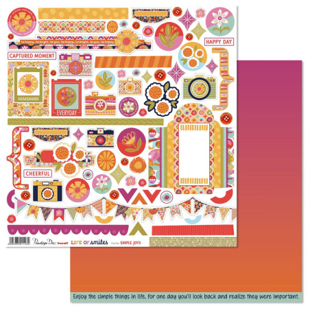 Penelope Dee Life of Smiles 12x12 Paper - Simple Joys