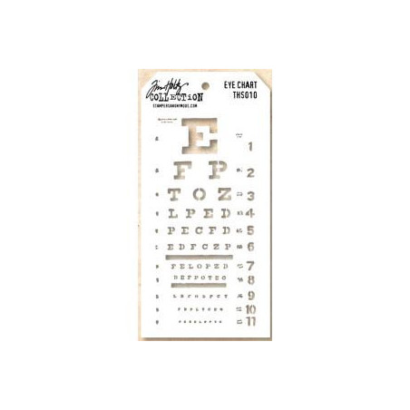 Tim Holtz Stencil/Mask - Eye Chart