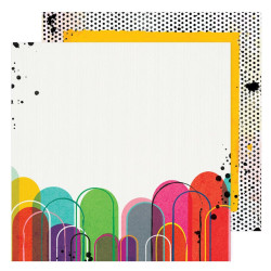 Vicki Boutin Bold and Bright 12 x 12 Scrapbook Paper -Prism