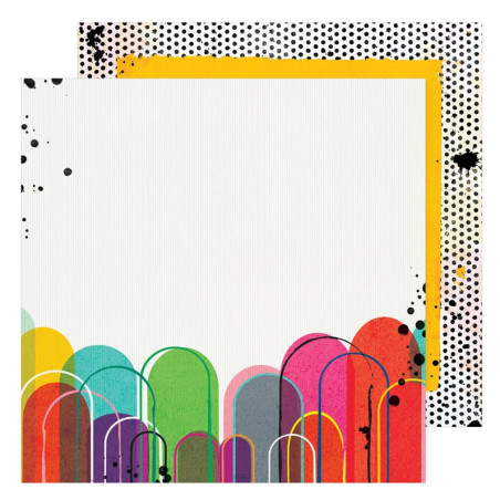 Vicki Boutin Bold and Bright 12 x 12 Scrapbook Paper -Prism