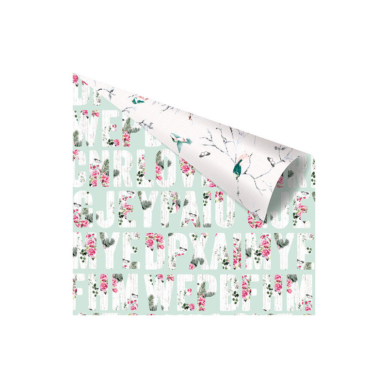 Prima Marketing Havana 12 x 12 Scrapbook Paper - Beautiful Messages