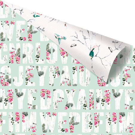 Prima Marketing Havana 12 x 12 Scrapbook Paper - Beautiful Messages