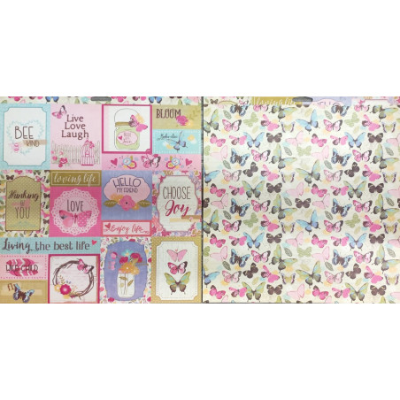 Prima Marketing 12x 12 Julie Nutting Butterfly Bliss Paper - Butterflies