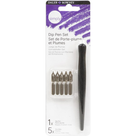 Daler Rowney Simple Calligraphy Dip Pen Set 6pcs
