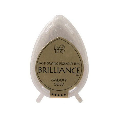 Tsukineko Brilliance Dew Drop Ink Pad - Galaxy Gold
