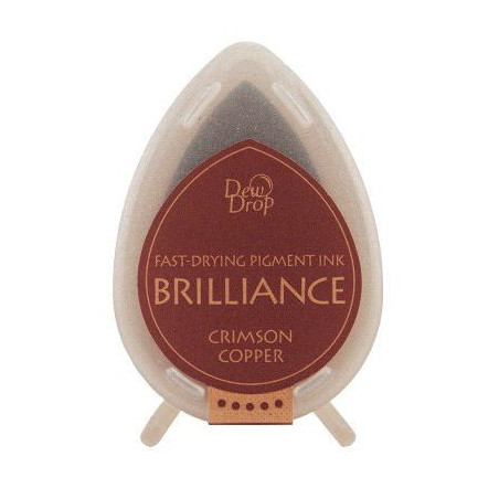 Tsukineko Brilliance Dewdrop Ink Pad - Crimson Copper