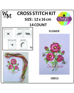 W&M Cross Stitch KIT FLOWER...