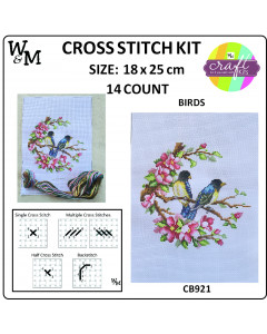 W&M Cross Stitch KIT BIRDS...