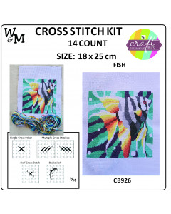 W&M Cross Stitch KIT FISH...