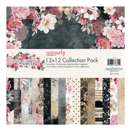 Uniquely Creative 12x12 Paper Pack - Vintage Walls