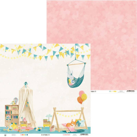 P13 Good Night 12 x 12 Scrapbook Paper 03