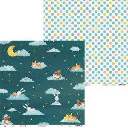 P13 Good Night 12 x 12 Scrapbook Paper 02