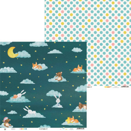 P13 Good Night 12 x 12 Scrapbook Paper 02