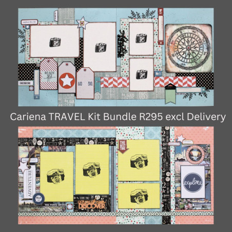 Scrapbook Studio Paper Kits By Cariena Travel Bundle