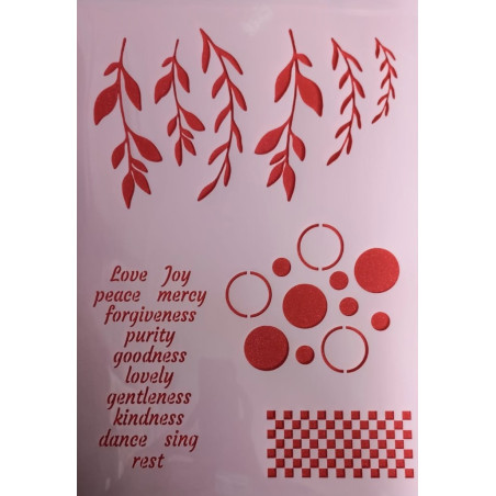 Scrapbook Studio Custom A4 Stencil/ Mask