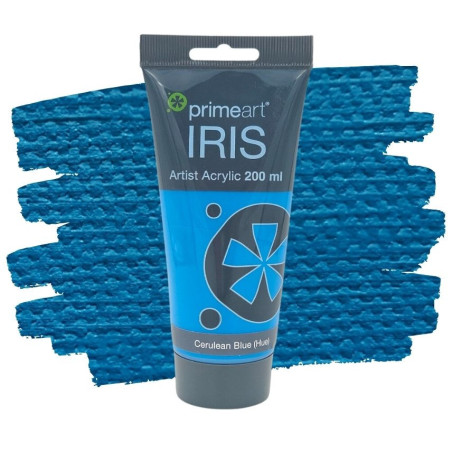 Primeart Iris Acrylic 200ml 310- Cerulean Blue