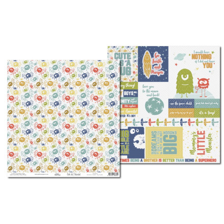 Lady Pattern Monsters In Space Paper - Big Trouble