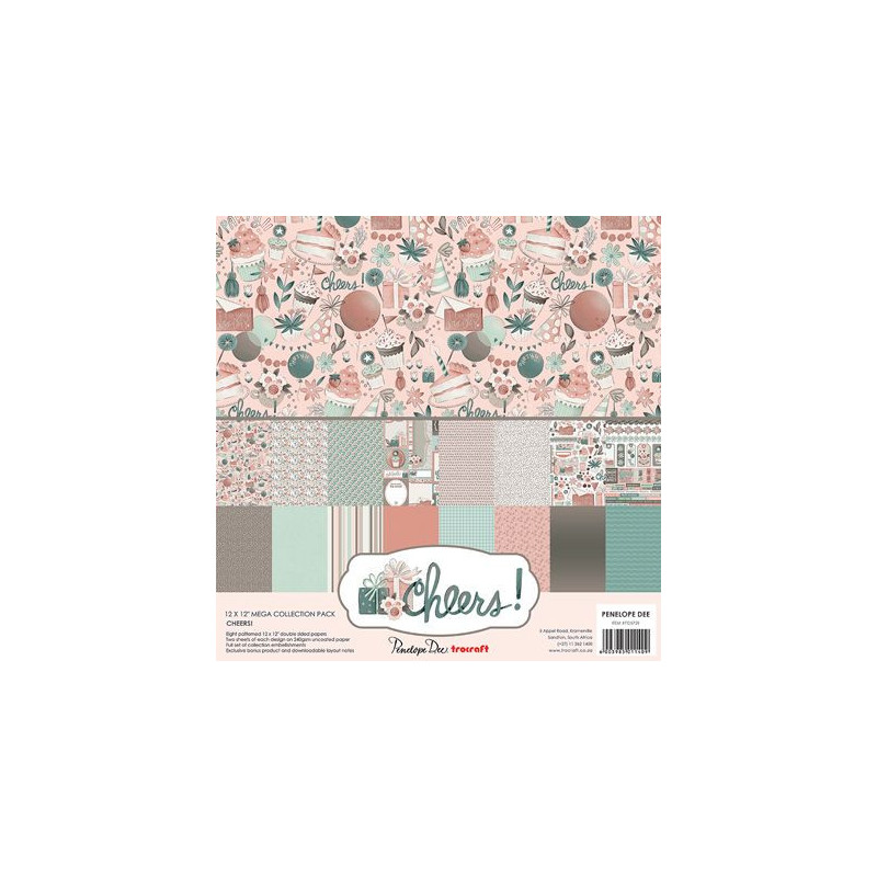 Penelope Dee Mega 12 x 12 Scrapbook Paper Pack - Cheers