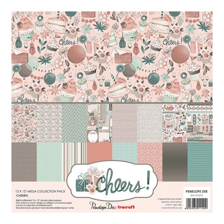 Penelope Dee Mega 12 x 12 Scrapbook Paper Pack - Cheers