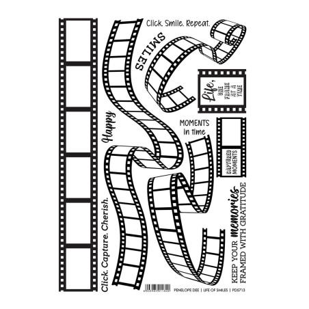 Penelope Dee Life of Smiles Film Strip Acetate Sheet